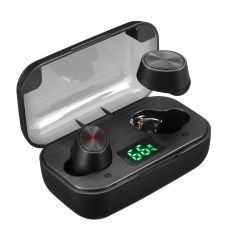 F6 Digital Display TWS Dual bluetooth 5.0 Earphone Wireless Stereo Binaural Call Sport Headphones with Mic for Mobile Phones