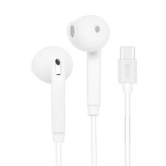 ZUZG E15S Type-C Wired Earphone Volume Control In-ear Headphones with HD Mic