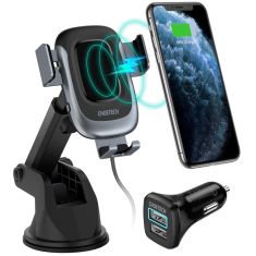 Bakeey 15W 10W Automatic Induction Fast Charging Wireless Car Charger Holder For iPhone XS 11 Pro Huawei P30 Pro Mate 30 Xiaomi Mi9 9Pro