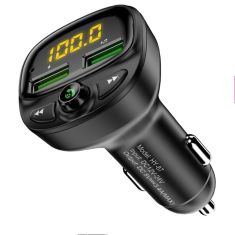 FLOVEME QC3.0 3A Digital Display Wireless bluetooth Fm Transmitter Fast Charging USB Car Charger For iPhone X XR XS Huawei P30 S10+ Note 10