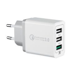 AiNaU 3 USB Ports 3A QC3.0 EU Wall Travel Charger For iphoneX 8/8Plus Samsung S8 Letv Xiaomi6 mi5 mi6