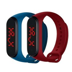 Bakeey V8 Body Temperature Monitoring Thermometer Bracelet Big Number Display Smart Watch
