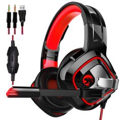 A66 PS4 Gaming Headphone 4D Stereo RGB LED Light Headset Noise Cancelling In-line Earphone With Mic