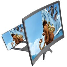 12 Inch Curved 3D HD Phone Screen Magnifier Movie Video Amplifier for Smart Phones Below 6.5 Inch for iPhone Xiaomi Huawei LG