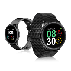 [Free Gift] UMIDIGI Uwatch2 Full Touch Screen Entire Steel Body 24h Heart Rate Sports Mode Message Smart Watch