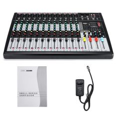 12 Channel bluetooth Live Studio Audio Mixer Mixing Console USB XLR 48V Phantom EU Power Plug