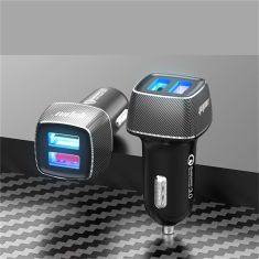YOPIN 6A Trickle QC3.0 Fast Charging Mini Protocol 12-24V Car Charger For iPhone 8Plus 11Pro Huawei P30 Pro Mate 30 5G Xiaomi Mi9 9Pro 5G