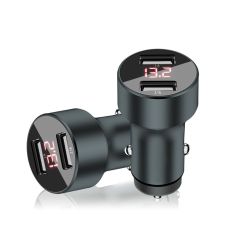 Bakeey 11W Dual USB Port Digital Display Fast Charging USB Car Charger For iPhone 8 Plus 11 Pro Huawei P30 Pro Mate 30 Xiaomi Mi9 9Pro S10+