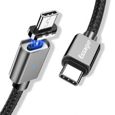 Essager 100W PD QC 5A Type C to Type C PD Magnetic Fast Charging Data Cable For MacBook Pro Huawei P30 Pro Mate 30 Xiaomi Mi9 9Pro S10+ Note10