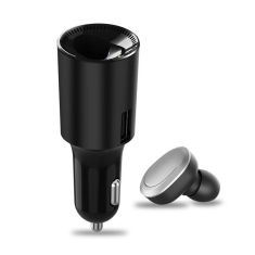 2 in 1 Dual USB Car Charger Wireless bluetooth Earphone Stereo Handsfree Car Kit Headset Earpone