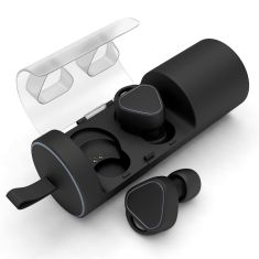 [True Wireless] Mini Dual bluetooth Earphones Double Stereo Bass Headphones with Charging Box