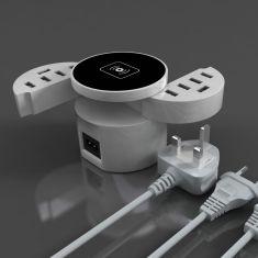 Bakeey 10 USB Ports Qi Wireless Desktop Charger Socket Power Strip for iPhone X S8 S9 8 Plus