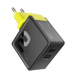 ROCK Sugar 30W QC3.0 2 USB Ports Fast Charging EU Plug Travel Charger For iphone X 8/8Plus SamsungS8