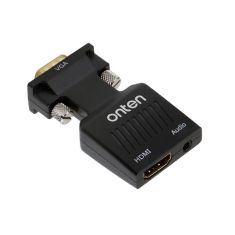 ONTEN VGA to HDMI Adapter Video Audio Converter Function for PC Laptop TV Box Projector
