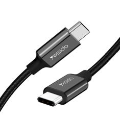 Yesido CA29 60W QC3.0 PD3.0 USB Type C to Type C Cable with Cable Collector For Samsung S10 S9 S8 Note 9 Fast Charger Data Cable For MacBook USB C Cable