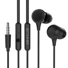BlitzWolf BW-ES3 3.5mm In-ear Earphone 1.2m Elegant Graphene Dynamic Driver Stereo Earbuds IPX5 Waterproof Headphone with Mic