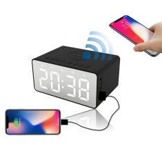 Bakeey BT508 Wireless Charger bluetooth Speaker Clock LED Alarm Power Bank Waterproof
