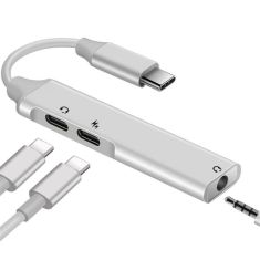 Bakeey 3 in 1 3A Type C PD USB 3.5mm Audio AUX Fast Charging Adapter For Huawei P30 Pro Mate 30 5G Xiaomi 9Pro Redmi K30 S10+ Note 10 5G