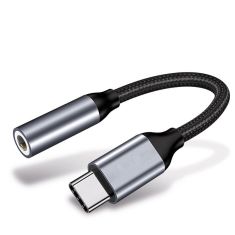 KUULAA Type-C Male to 3.5mm Female Jack Earphone Cable Audio Connector Converter Aux Headphone Audio Adapter for Samsung S10+ HUAWEI Mate20 P30Pro Xiaomi Mi6 8 9 SE