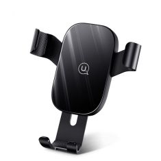 USAMS Gravity Linkage Automatic Lock Air Vent Car Phone Holder For 4.5-6.5 Inch iPhone 11 Samsung Galaxy Note 10