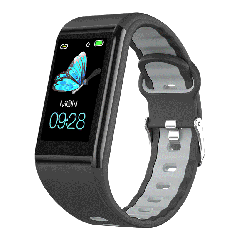 Bakeey B88 Custom Dial HR Blood Pressure Female Physiological Monitor 1.14inch Large View Brightness Control Smart Watch