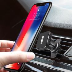 Earldom Universal Magnetic 360 Degree Rotation with Cable Clip Air Vent Car-Mount Phone Holder For 4.0-7.0 Inch Smart Phone