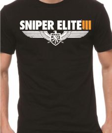 ggtees Sniper Elite Printed Black T Shirt
