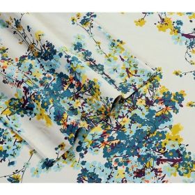 Blue tree Sateen T-350 double bed sheet with pillow covers 