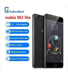 Original ZTE nubia M2 lite 4G Mobile Phone 5.5" MT6750 3GB+64GB 13MP+16MP 3000mAh Fingerprint Recognition Smartphone Black &Gold