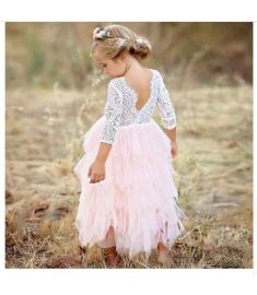 Vestidos Girls Summer Dress Brand Backless Teenage Party Unicorn Princess Dress