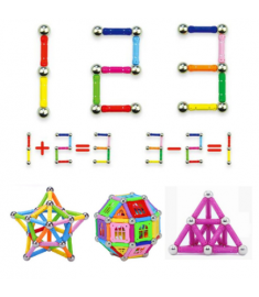 Magnet Toy Bars & Metal Balls Magnetic Building Blocks Construction Toys