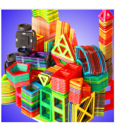Magnetic Blocks Triangle Square Bricks Magnetic Designer Construction Toys 