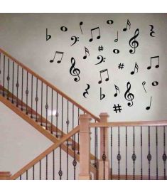 Music Notes Wall Stickers Vinyl Decoration
