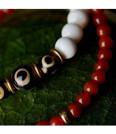 Nature shell nature agate Chinese wind jewelry vintage tridacna bracelet