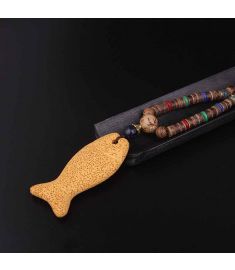 New lover design sandalwood fashion ethnic necklace ,Nepal jewelry clay fish pendants,ethnic jewelry vintage necklace pendants