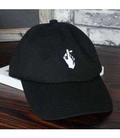 1Pcs Love Gestures Finger Embroider Golf Baseball Cap men women snapback hats Flipper Little Heart Love Sun Truck Hat Gorras