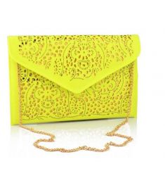 Vintage National Women's Trend Handbag Cutout Envelope Bag