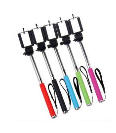 Selfie Stick with Clamp+Bluetooth Remote Shutter