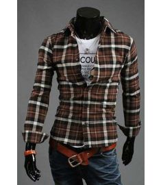 Stitching Striped Shirt Men Short Sleeve Camisa Jeans