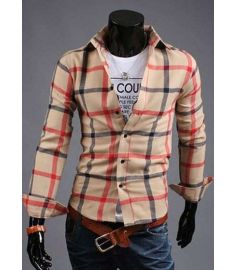 Stitching Striped Shirt Men Short Sleeve Camisa Jeans