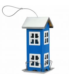 Outdoor Gardenard  Wild Bird Feeder Weatherproof House-Blue