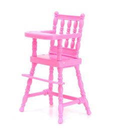 Pink Miniature Chair Toy Furniture For Dollhouse Decoration