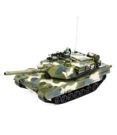 RBR/C 1/10 27MHZ For USA MIA2 RC Tank Car Vehicle Models With Light Music