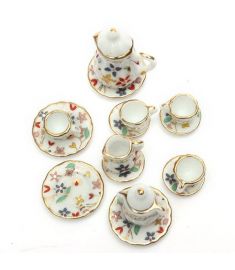 1:12 Mini Dollhouse Furniture Accessories Colorful TeaSet 15
