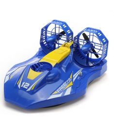 TKKJ A1 2.4G 4CH RC Twin-propeller Hovercraft EP Amphibious Boat with Double Motors RTR Model