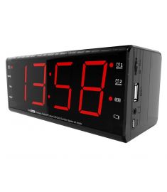 JSY Alarm Clock FM Radio TF Card Wireless bluetooth Speaker with Mic for Xiaomi Samsung S8 iPhone X