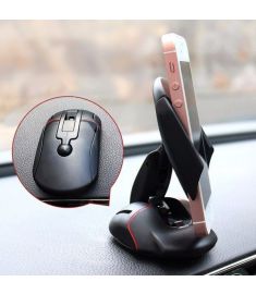Free Rotation Mouse Shape Sucker Car Dashboard Holder Mount Stand For Less Than 6.5-inch Smartphone