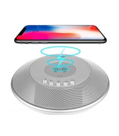 8 in 1 bluetooth Speaker 2000mAh QI Wireless Charge FM NFC Alarm Clock Charging Pad Subwoofer