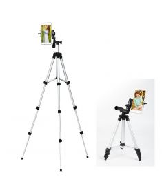 4 Sections Aluminium Camera Tripod Phone Stand With PhonE Mount For Iphone Samsung Xiaomi Huawei