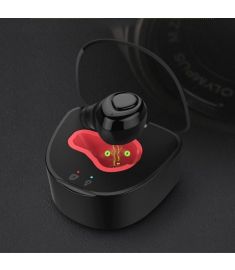 RIKYA Q7 Integrated Charger Storage Box Redail Voice Prompt Multi-connection Mini bluetooth Earphone